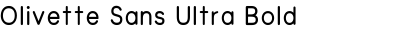 Olivette Sans Ultra Bold